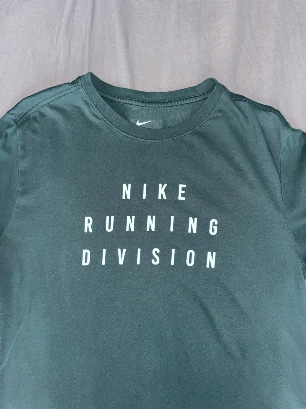 Nike Men's Running Division Short Sleeve Tee - Dark Green